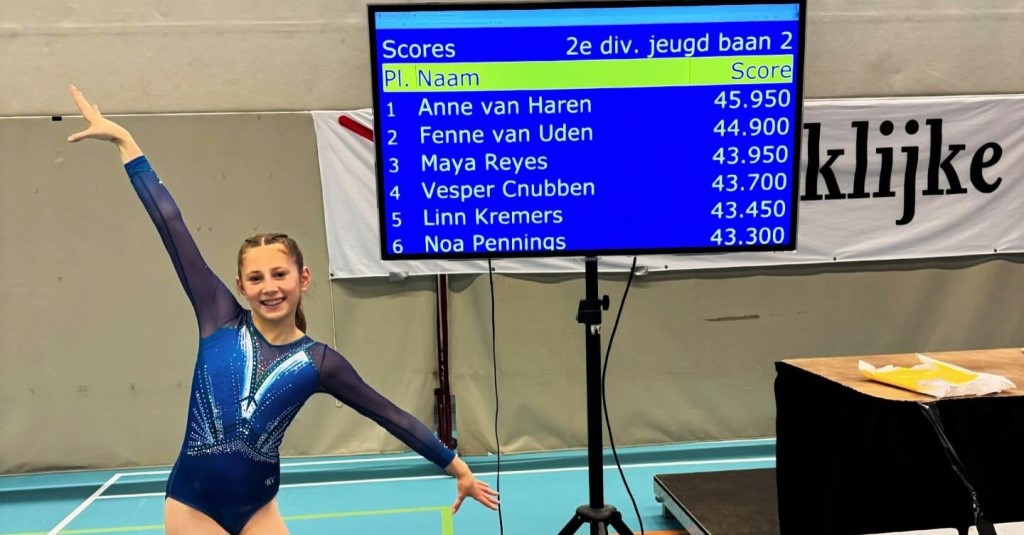 Vesper Cnubben plaatst zich voor NK turnen