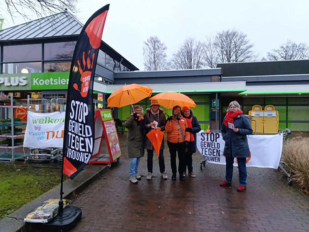Vrouwen van Nu flyert tegen geweld tegen vrouwen